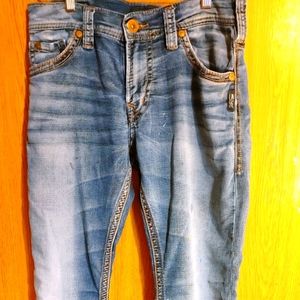 Men's Silver Jeans. Zac 30 by 32